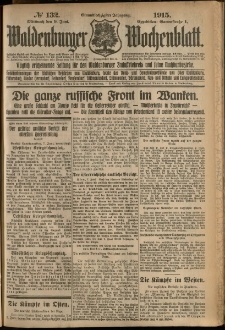 Waldenburger Wochenblatt, Jg. 61, 1915, nr 132