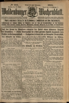 Waldenburger Wochenblatt, Jg. 61, 1915, nr 134