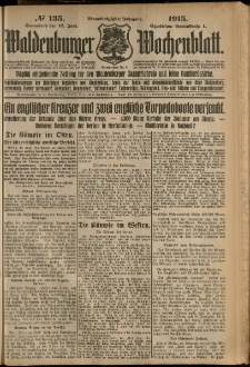 Waldenburger Wochenblatt, Jg. 61, 1915, nr 135
