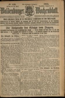 Waldenburger Wochenblatt, Jg. 61, 1915, nr 146