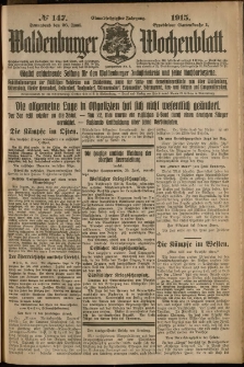 Waldenburger Wochenblatt, Jg. 61, 1915, nr 147