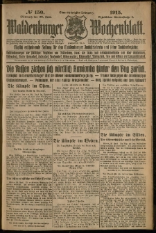 Waldenburger Wochenblatt, Jg. 61, 1915, nr 150