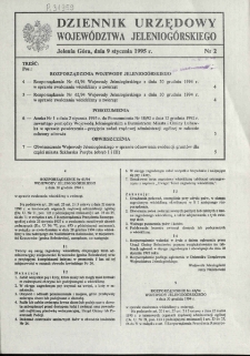 Dziennik Urzędowy Wojew&oacute;dztwa Jeleniog&oacute;rskiego, 1995, nr 2