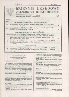 Dziennik Urzędowy Województwa Jeleniogórskiego, 1995, nr 8