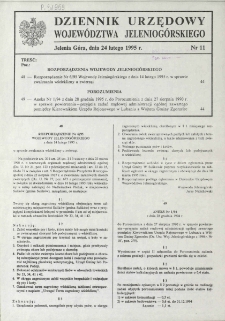 Dziennik Urzędowy Województwa Jeleniogórskiego, 1995, nr 11