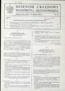 Dziennik Urzędowy Województwa Jeleniogórskiego, 1995, nr 22