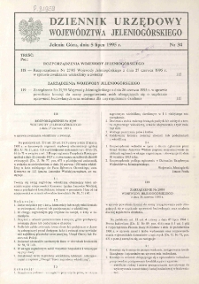 Dziennik Urzędowy Województwa Jeleniogórskiego, 1995, nr 34