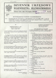 Dziennik Urzędowy Wojew&oacute;dztwa Jeleniog&oacute;rskiego, 1995, nr 42