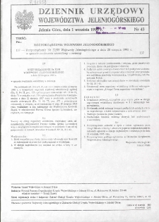Dziennik Urzędowy Województwa Jeleniogórskiego, 1995, nr 43