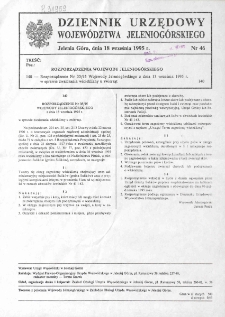 Dziennik Urzędowy Województwa Jeleniogórskiego, 1995, nr 46