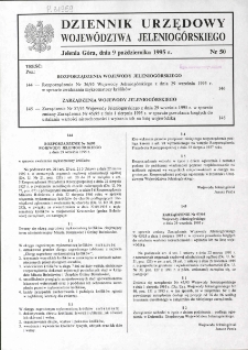 Dziennik Urzędowy Województwa Jeleniogórskiego, 1995, nr 50