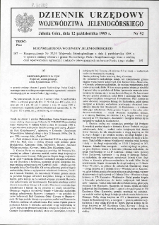 Dziennik Urzędowy Wojew&oacute;dztwa Jeleniog&oacute;rskiego, 1995, nr 52