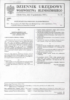 Dziennik Urzędowy Województwa Jeleniogórskiego, 1995, nr 53