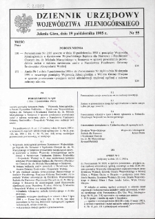 Dziennik Urzędowy Województwa Jeleniogórskiego, 1995, nr 55