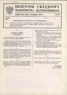 Dziennik Urzędowy Województwa Jeleniogórskiego, 1995, nr 58