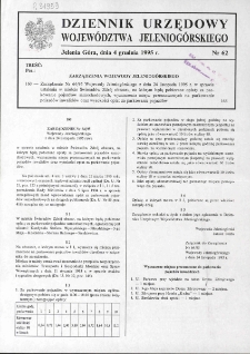 Dziennik Urzędowy Województwa Jeleniogórskiego, 1995, nr 62