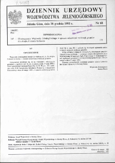 Dziennik Urzędowy Województwa Jeleniogórskiego, 1995, nr 68
