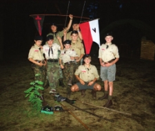 Harcerze : ob&oacute;z w Kliczkowie (fot. 3) [Dokument ikonograficzny]