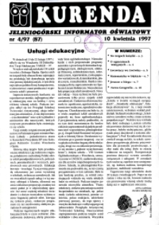Kurenda : jeleniogórski informator oświatowy, 1997, nr 4 (87)
