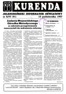 Kurenda : jeleniogórski informator oświatowy, 1997, nr 8 (91)