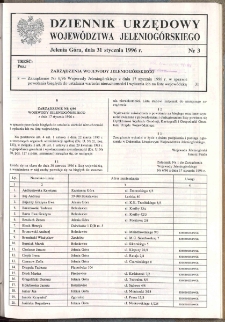Dziennik Urzędowy Województwa Jeleniogórskiego, 1996, nr 3