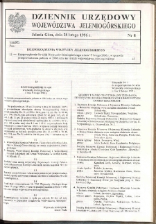 Dziennik Urzędowy Województwa Jeleniogórskiego, 1996, nr 8