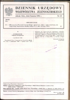 Dziennik Urzędowy Województwa Jeleniogórskiego, 1996, nr 10
