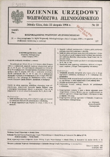 Dziennik Urzędowy Województwa Jeleniogórskiego, 1996, nr 33
