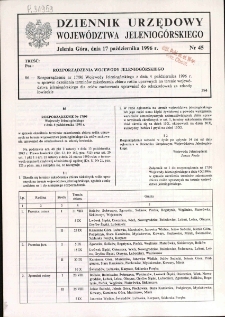 Dziennik Urzędowy Województwa Jeleniogórskiego, 1996, nr 45