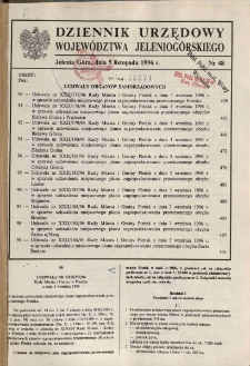 Dziennik Urzędowy Województwa Jeleniogórskiego, 1996, nr 48