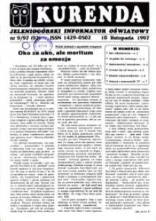 Kurenda : jeleniogórski informator oświatowy, 1997, nr 9 (92)