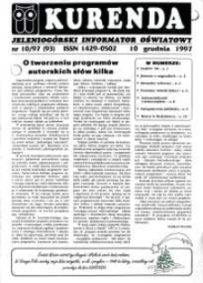 Kurenda : jeleniog&oacute;rski informator oświatowy, 1997, nr 10 (93)