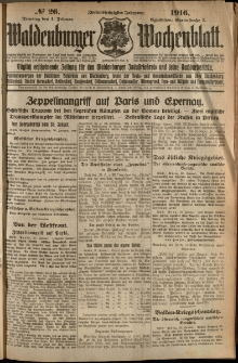 Waldenburger Wochenblatt, Jg. 62, 1916, nr 26