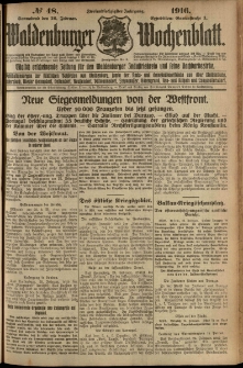 Waldenburger Wochenblatt, Jg. 62, 1916, nr 48