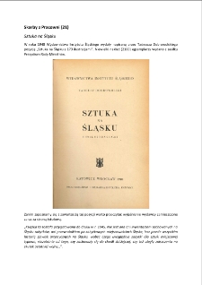 Skarby z Pracowni (21) : Sztuka na Śląsku [Dokument elektroniczny]