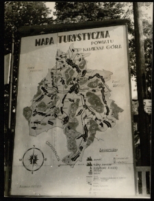Mapa turystyczna powiatu Kamienna Góra - plansza informacjna [Dokument ikonograficzny]