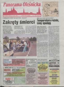Panorama Oleśnicka: tygodnik Ziemi Oleśnickiej, 1998, nr 30
