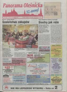 Panorama Oleśnicka: tygodnik Ziemi Oleśnickiej, 1998, nr 40
