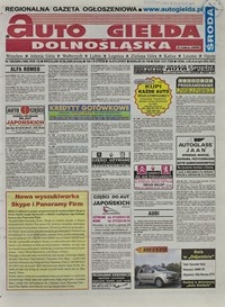 Auto Giełda Dolnośląska : regionalna gazeta ogłoszeniowa, 2006, nr 101 (1490) [1.09]