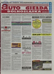 Auto Giełda Dolnośląska : regionalna gazeta ogłoszeniowa, 2006, nr 103 (1492) [6.09]