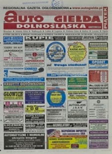 Auto Giełda Dolnośląska : regionalna gazeta ogłoszeniowa, 2006, nr 107 (1496) [15.09]