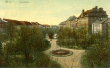 Ohlau - Schlossplatz (wersja II) [Dokument ikonograficzny]