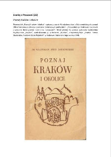 Skarby z Pracowni (23) : Poznaj Kraków i okolice [Dokument elektroniczny]