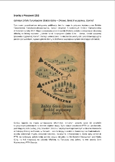 Skarby z Pracowni (25) : Górskie Szlaki Turystyczne (Babia Góra – Orawa, Beskid wyspowy, Gorce) [Dokument elektroniczny]