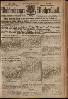 Waldenburger Wochenblatt, Jg. 62, 1916, nr 127