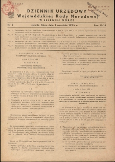 Dziennik Urzędowy Wojew&oacute;dztwa Jeleniog&oacute;rskiego, 1975, nr 2