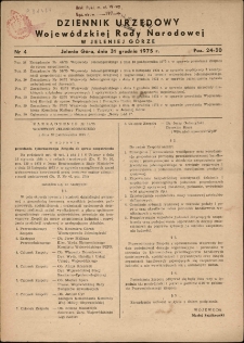 Dziennik Urzędowy Województwa Jeleniogórskiego, 1975, nr 4