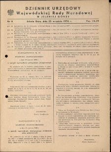 Dziennik Urzędowy Wojew&oacute;dztwa Jeleniog&oacute;rskiego, 1976, nr 8