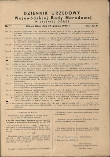 Dziennik Urzędowy Województwa Jeleniogórskiego, 1976, nr 11