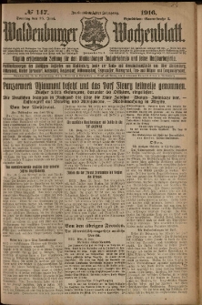 Waldenburger Wochenblatt, Jg. 62, 1916, nr 147